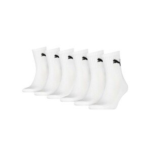 Blancheporte Sada 6 párů polo ponožek Short Crew, bílé nebo černé bílá 39/42