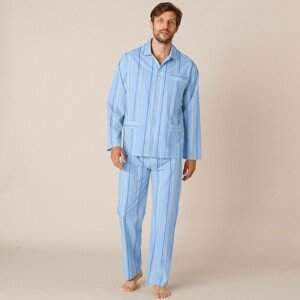 Blancheporte Pruhované pyžamo, popelín modrá proužky 97/106 (L)