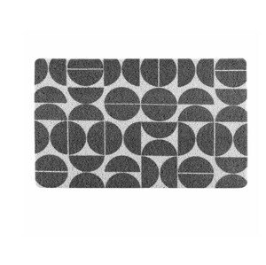 Blancheporte Rohožka s geometrickým motivem černá/bílá 45x75 cm