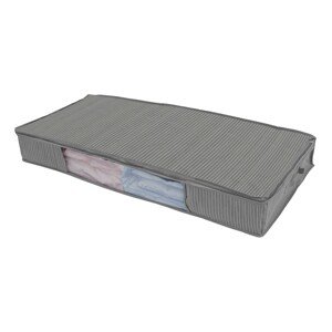 Blancheporte Sada 2 úložných boxů pod postel pro deku nebo přikrývku šedá sada 2ks
