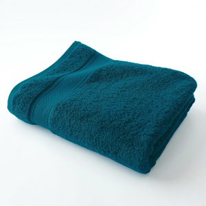 Blancheporte Kolekce koupelnového froté zn. Colombine, luxusní kvalita 520 g/m2 paví modrá osuška 90x150cm