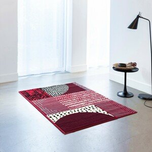 Blancheporte Dekorativní koberec s geometrickým vzorem červená 60x110cm