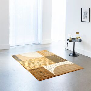 Blancheporte Dekorativní koberec s geometrickým vzorem hořčicová 60x110cm