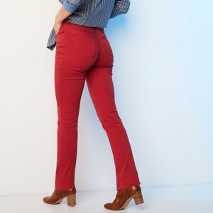 Blancheporte Rovné kalhoty s pružným pasem třešňová 50