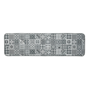 Blancheporte Žakárový koberec s motivem kachliček šedá 50x120cm