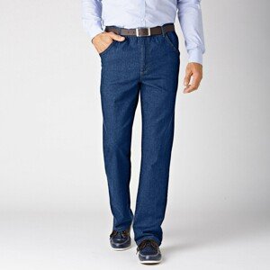 Blancheporte Extra pohodlné džíny s pružným pasem, vnitřní délka nohavic 72 cm tmavě modrá 40