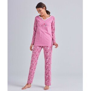 Blancheporte Pyžamo s potiskem květin, s kalhotami růžová 50