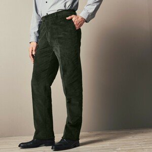 Blancheporte Manšestrové kalhoty s pružným pasem zelená 42