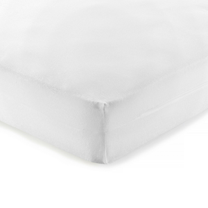 Blancheporte Meltonový potah na matraci, bio bavlna, hloubka rohů 20 cm bílá 140x190cm
