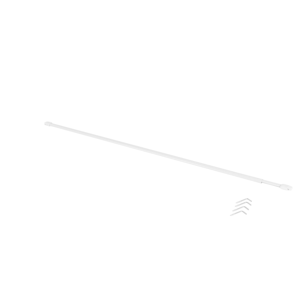 Blancheporte Nastavitelná záclonová tyč, sada 2 ks bílá 2x60-90cm