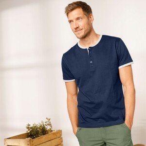 Blancheporte Jednobarevné tuniské tričko námořnická modrá 107/116 (XL)