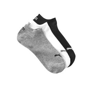 Blancheporte Kotníkové ponožky Sneaker Puma, sada 3 páry (šedí, bílé, černé) šedá+bílá+černá 43/46