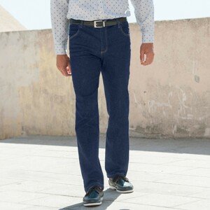 Blancheporte Extra pohodlné džíny s pružným pasem, vnitřní délka nohavic 82 cm tmavě modrá 40
