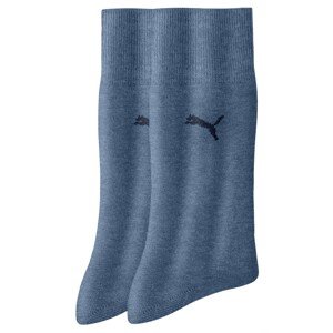 Blancheporte Sada 2 párů klasických ponožek modrá džínová 39/42