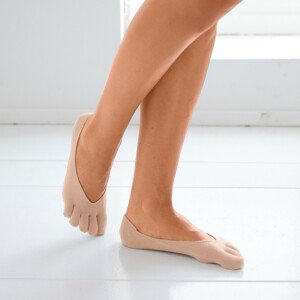 Blancheporte Prstové diskrétní ponožky tělová pár