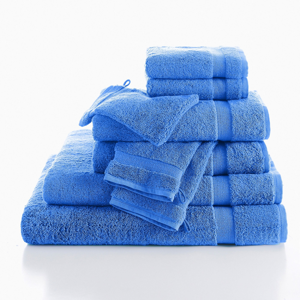 Blancheporte Jednobarevné froté 540g/m2 confort luxe tmavě modrá ručníky 2x40x40cm