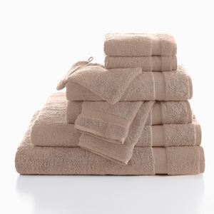 Blancheporte Koupelnové froté zn. Colombine,  luxusní kvalita 540g/m2 hnědošedá ručníky 2x40x40cm