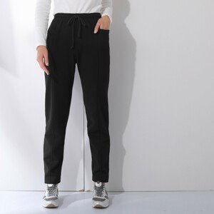 Blancheporte Jogging kalhoty z česaného moltonu, jednobarevné černá 50