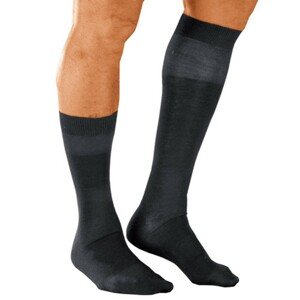 Blancheporte Sada 2 párů ponožek s masážním efektem, ze skotské bavlny černá 35/38