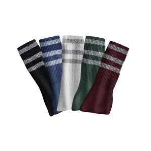 Blancheporte Sada 10 párů komfortních ponožek modrá+zelená+bordó 39/42