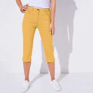 Blancheporte Úzké 3/4 kalhoty žlutá 50